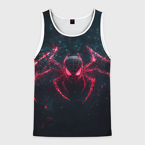 Мужская майка без рукавов Спайдер-мэн с лапами паука / 3D-Белый – фото 1