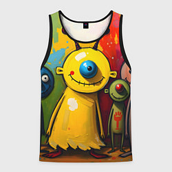 Мужская майка без рукавов Арт с человечками