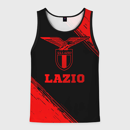 Мужская майка без рукавов Lazio - red gradient / 3D-Черный – фото 1