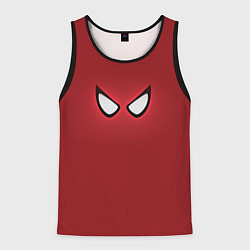 Майка-безрукавка мужская Человек паук взгляд супергероя, цвет: 3D-черный