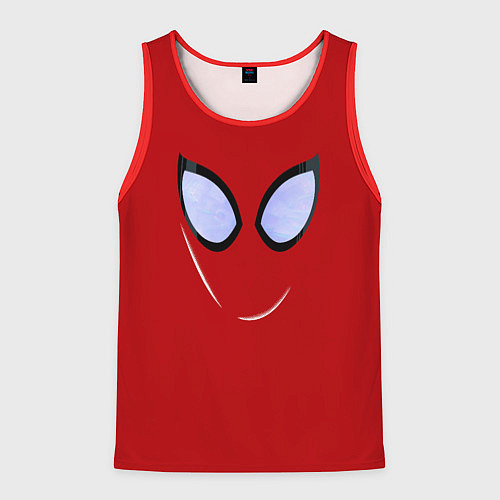 Мужская майка без рукавов Человек паук глаза питера / 3D-Красный – фото 1