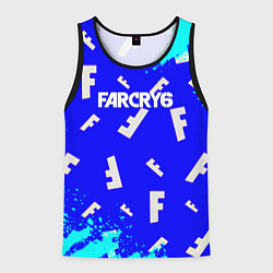 Майка-безрукавка мужская Farcry 6 pattern, цвет: 3D-черный