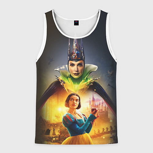 Мужская майка без рукавов Белоснежка и Мачеха / 3D-Белый – фото 1