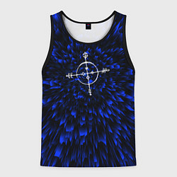 Майка-безрукавка мужская Megadeth blue energy, цвет: 3D-черный