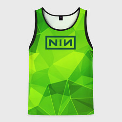 Мужская майка без рукавов Nine Inch Nails green poly
