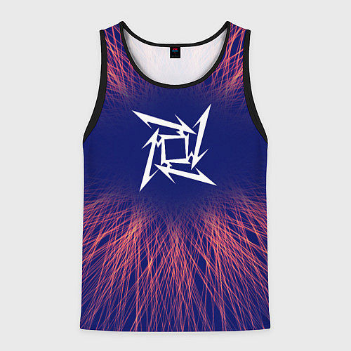 Мужская майка без рукавов Metallica red energy / 3D-Черный – фото 1