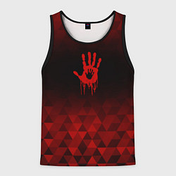 Майка-безрукавка мужская Death Stranding red poly, цвет: 3D-черный