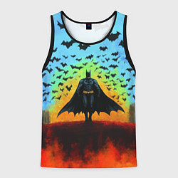 Мужская майка без рукавов Бэтмен и летучие мыши