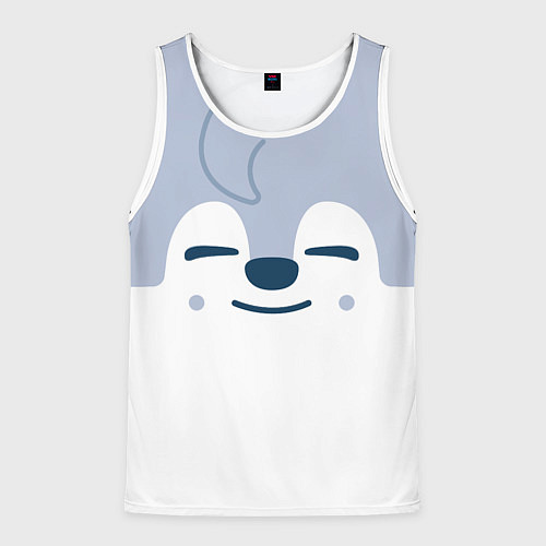Мужская майка без рукавов Wolf Chan skzoo / 3D-Белый – фото 1