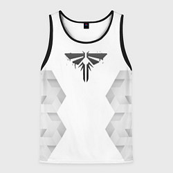 Майка-безрукавка мужская The Last Of Us white poly, цвет: 3D-черный