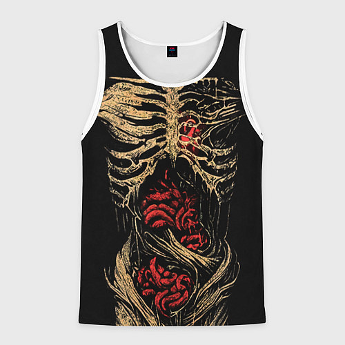 Мужская майка без рукавов Внутренний мир / 3D-Белый – фото 1