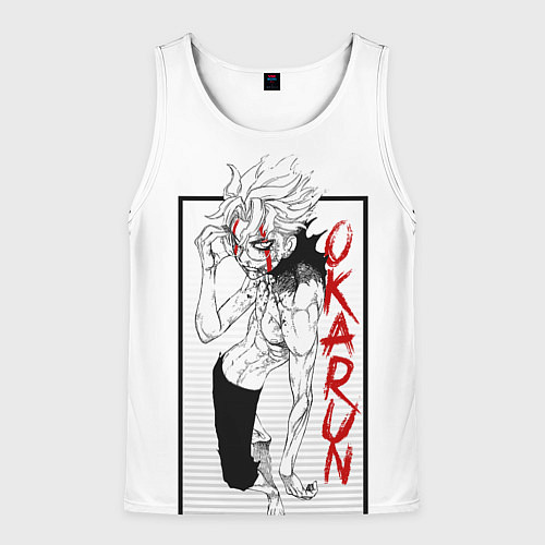 Мужская майка без рукавов DanDaDan: Okarun / 3D-Белый – фото 1