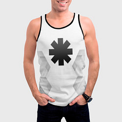 Майка-безрукавка мужская Red Hot Chili Peppers white poly, цвет: 3D-черный — фото 2