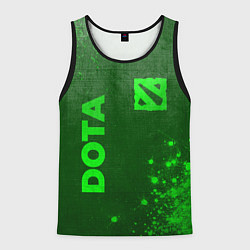Майка-безрукавка мужская Dota - green gradient вертикально, цвет: 3D-черный