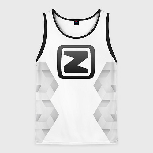 Мужская майка без рукавов Zotye white poly / 3D-Черный – фото 1