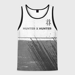 Мужская майка без рукавов Hunter x Hunter - white gradient посередине