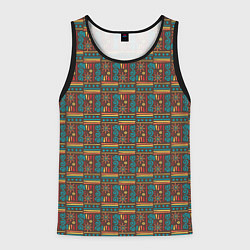 Майка-безрукавка мужская Солнце джунглей, цвет: 3D-черный