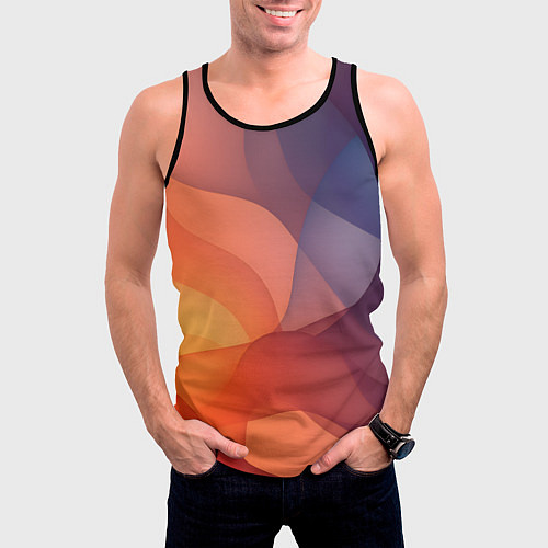 Мужская майка без рукавов Летящая вуаль / 3D-Черный – фото 3