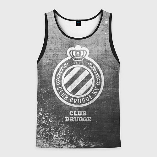 Мужская майка без рукавов Club Brugge - grey gradient / 3D-Черный – фото 1