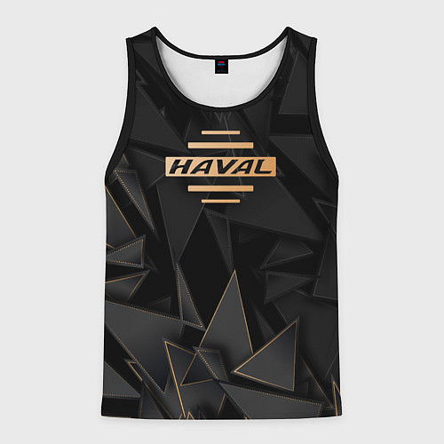 Мужская майка без рукавов Haval golden poly / 3D-Черный – фото 1