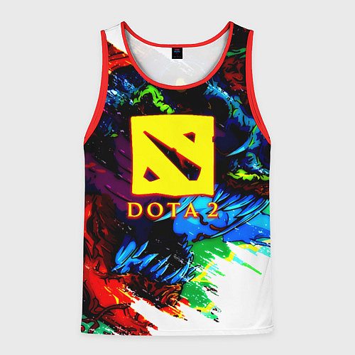 Мужская майка без рукавов Dota monster / 3D-Красный – фото 1