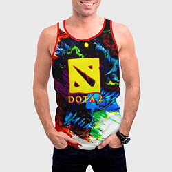 Майка-безрукавка мужская Dota monster, цвет: 3D-красный — фото 2