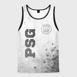 Мужская майка без рукавов PSG - white gradient вертикально