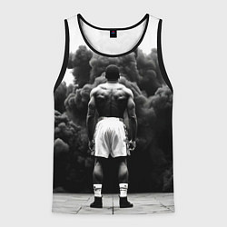 Мужская майка без рукавов Мухаммед Али в черном дыму