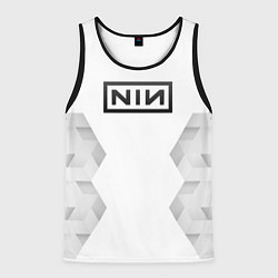 Мужская майка без рукавов Nine Inch Nails white poly