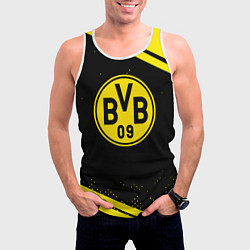Майка-безрукавка мужская Borussia полосы, цвет: 3D-белый — фото 2