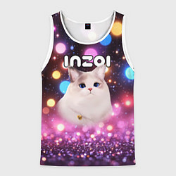 Мужская майка без рукавов Inzoi кошечка и логотип
