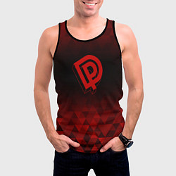 Майка-безрукавка мужская Deep Purple red poly, цвет: 3D-черный — фото 2