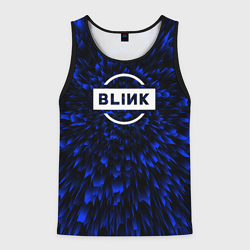 Мужская майка без рукавов Blackpink blue energy / 3D-Черный – фото 1