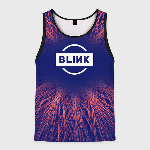 Мужская майка без рукавов Blackpink red energy / 3D-Черный – фото 1