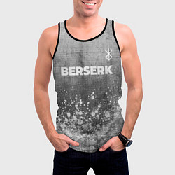 Майка-безрукавка мужская Berserk - grey gradient посередине, цвет: 3D-черный — фото 2