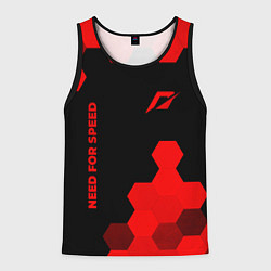 Майка-безрукавка мужская Need for Speed - red gradient вертикально, цвет: 3D-черный