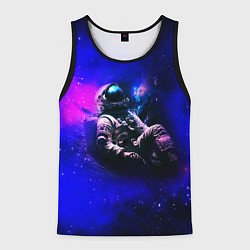 Мужская майка без рукавов Астронавт в пучине