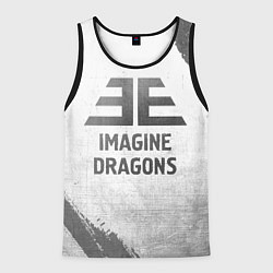 Майка-безрукавка мужская Imagine Dragons - white gradient, цвет: 3D-черный