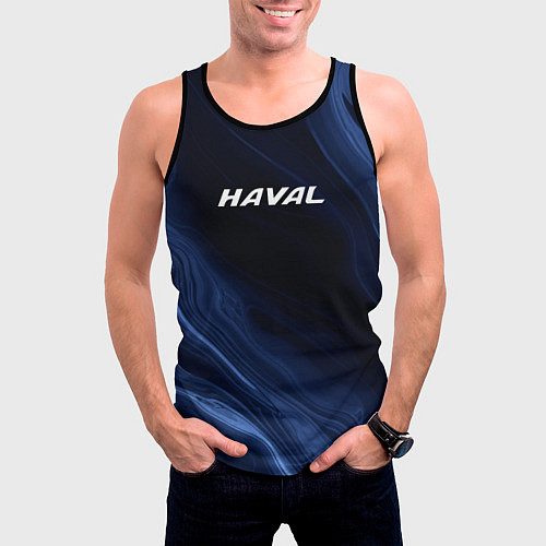Мужская майка без рукавов Haval тёмно-синий / 3D-Черный – фото 3