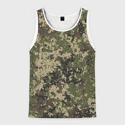 Мужская майка без рукавов Камуфляж защитный пиксельный