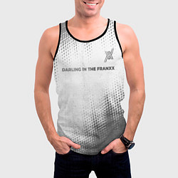 Майка-безрукавка мужская Darling in the FranXX - white gradient посередине, цвет: 3D-черный — фото 2