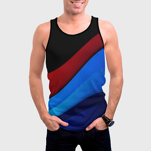 Мужская майка без рукавов Multicoloured / 3D-Черный – фото 3