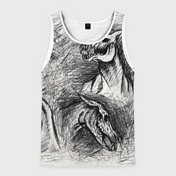 Мужская майка без рукавов Черепа лошадей