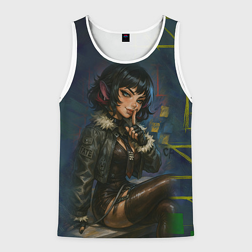 Мужская майка без рукавов Джейн Доу из ззз / 3D-Белый – фото 1