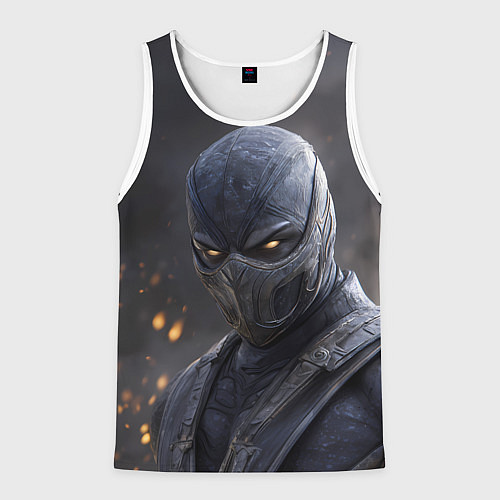Мужская майка без рукавов Noob Saibot Mortal Kombat / 3D-Белый – фото 1