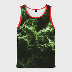 Мужская майка без рукавов Lightning green glow