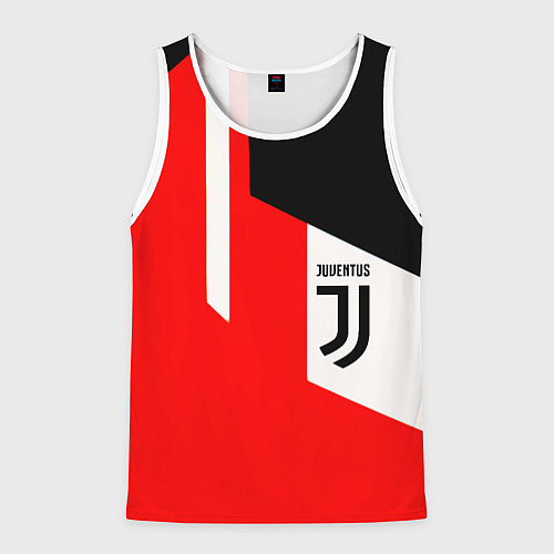 Мужская майка без рукавов Juventus sport geometry / 3D-Белый – фото 1