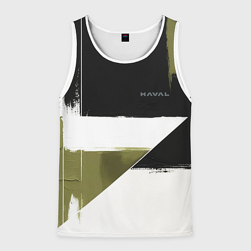 Мужская майка без рукавов Haval логотип / 3D-Белый – фото 1
