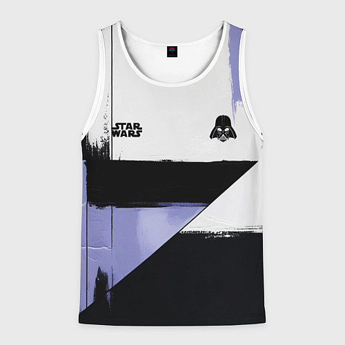 Мужская майка без рукавов Дарт Вейдер Звездные войны / 3D-Белый – фото 1
