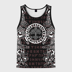 Мужская майка без рукавов Дерево жизни и древние руны